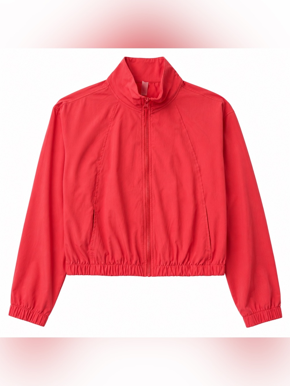 Z By Zella Coral Pink Cropped Zip Front Athletic Jacket XS Lightweight Stretch